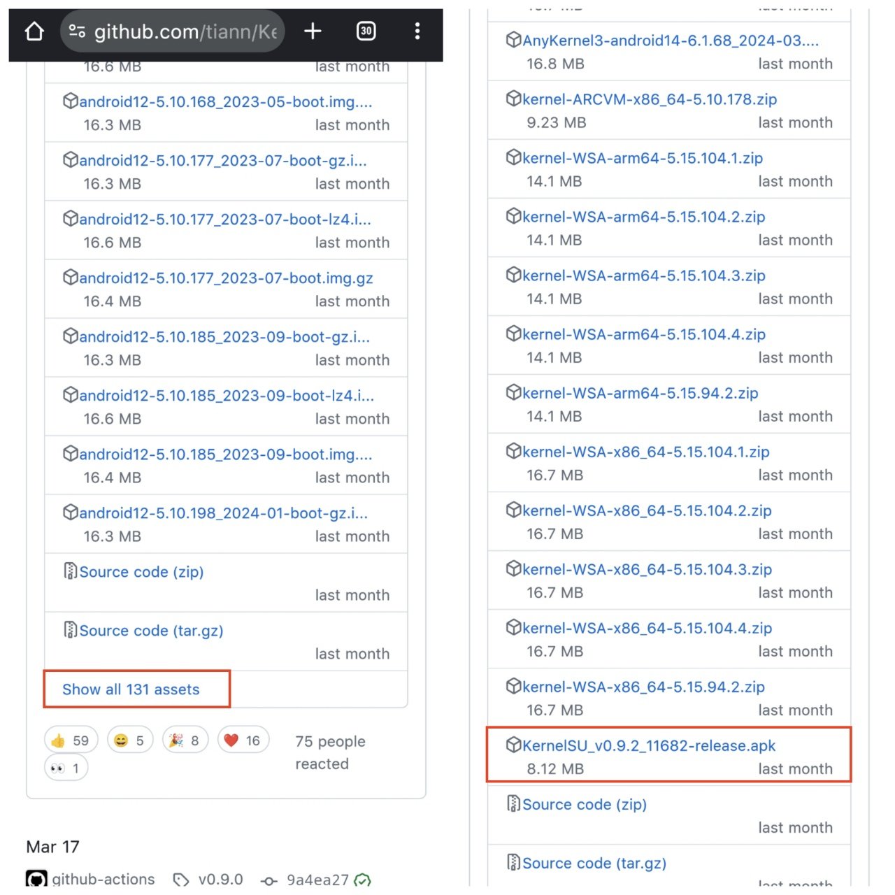 download the latest kernelsu manager apk