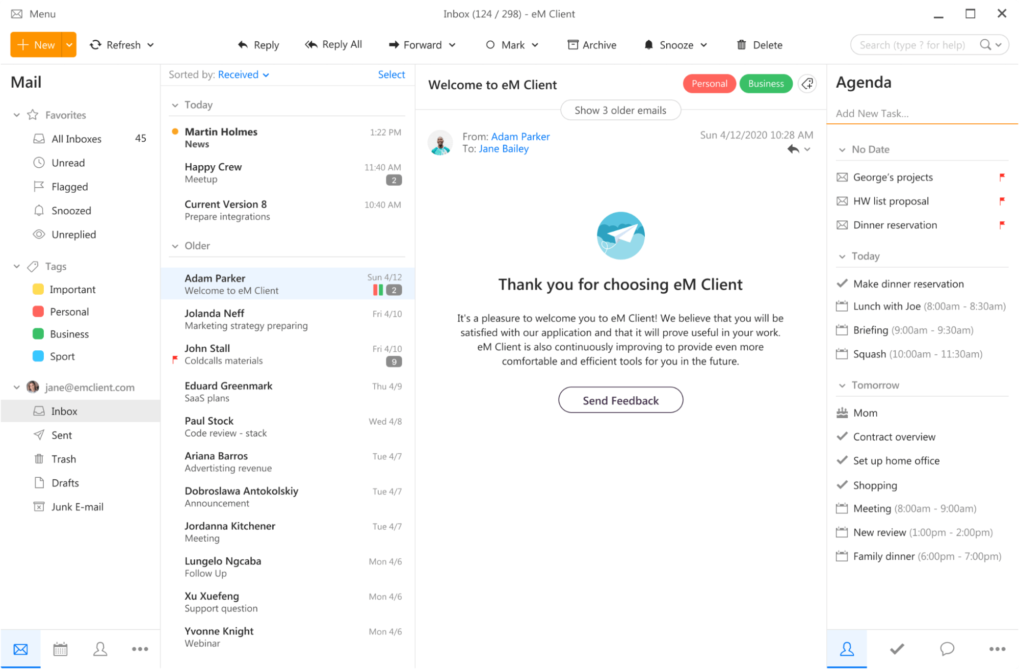 7 Best Email Apps for Windows 11 2 eM Client