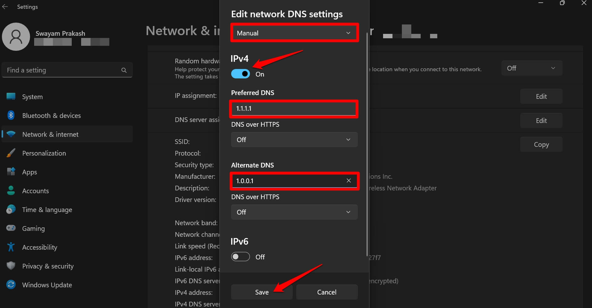 How to Fix Epic Games Launcher Connection Error on Windows 11? 16 edit DNS settings
