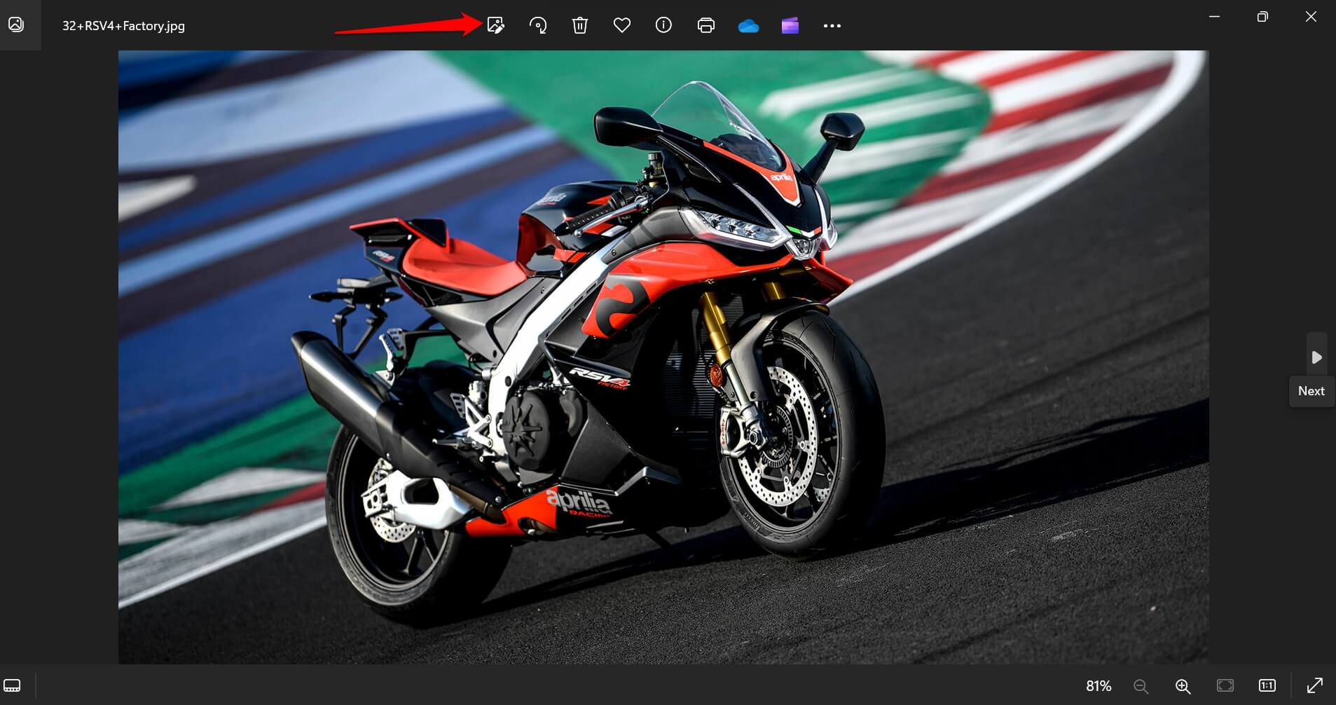 How to Make Background Transparent in Windows Photos App 3 edit an image in Windows Photos app