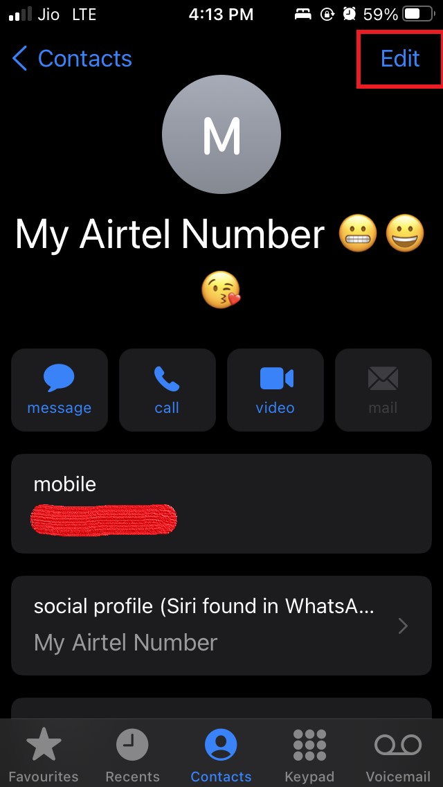 How to Fix FaceTime Not Working on iOS 15? 5 edit contact