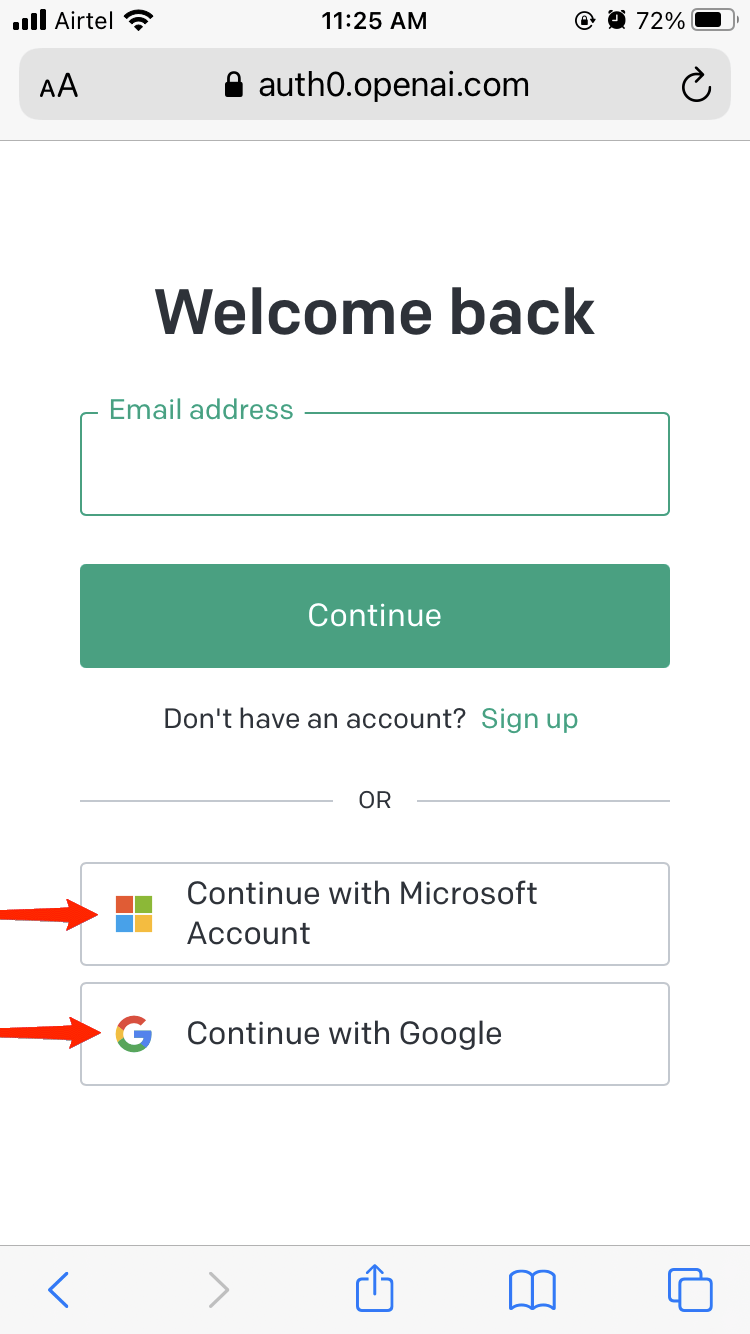 How to Install ChatGPT as an App on iPhone? 3 either log in or signup to your account.