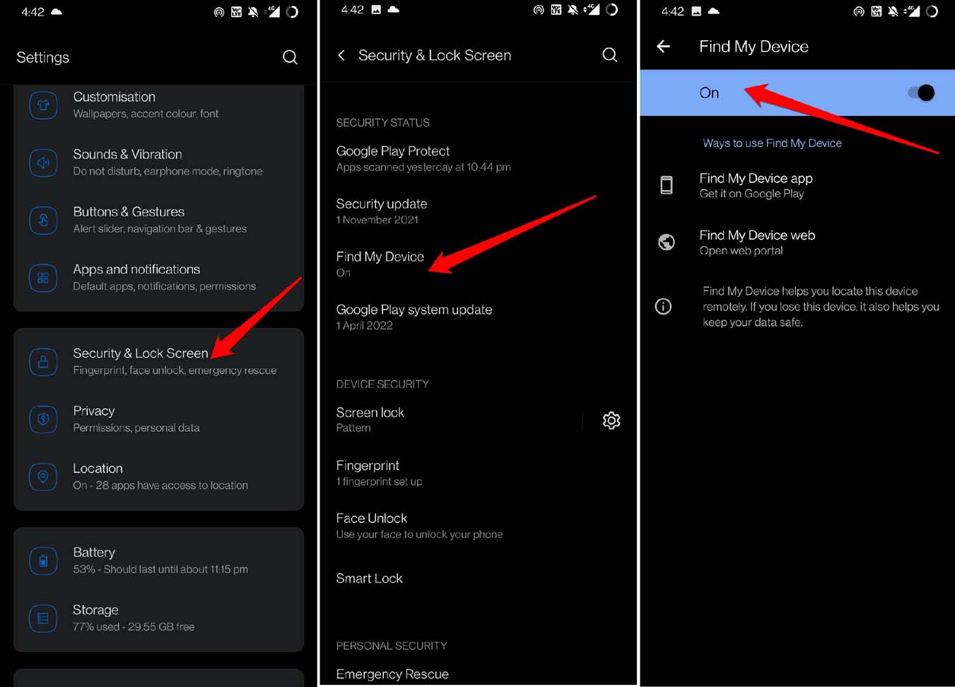 How to Track and Find a Lost Android Phone? 2 enable Find My Device on Android