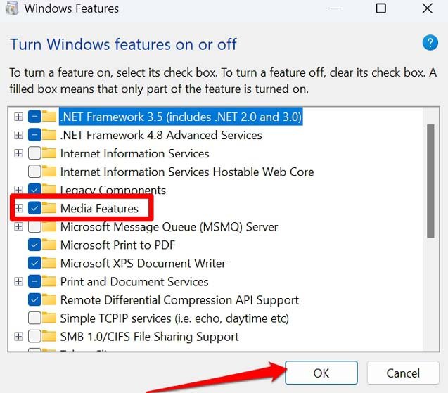 How to Fix Windows Media Player Not Working in Windows 11? 9 enable Media features on Windows 11