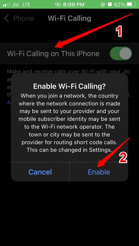 How to Fix iPhone WiFi Calling Not Working? 4 enable WiFi calling on iPhone