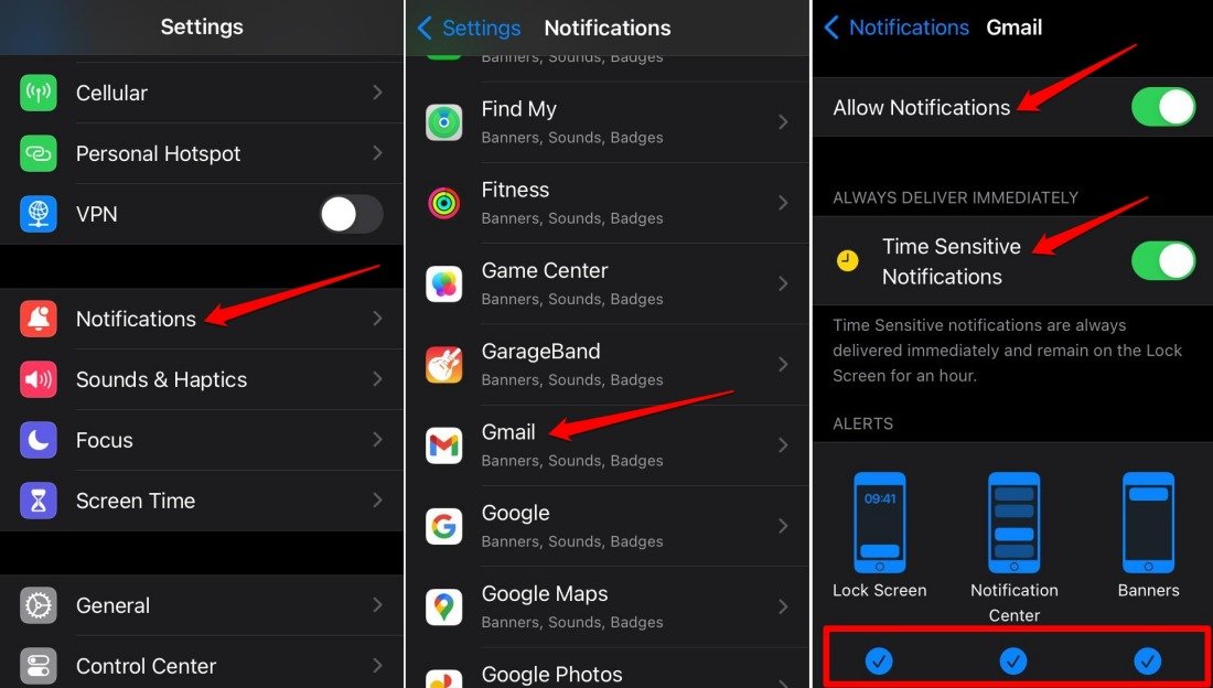 How to Fix Notifications Not Working on iPhone after iOS 17 Update 3 enable all notifications for iOS app