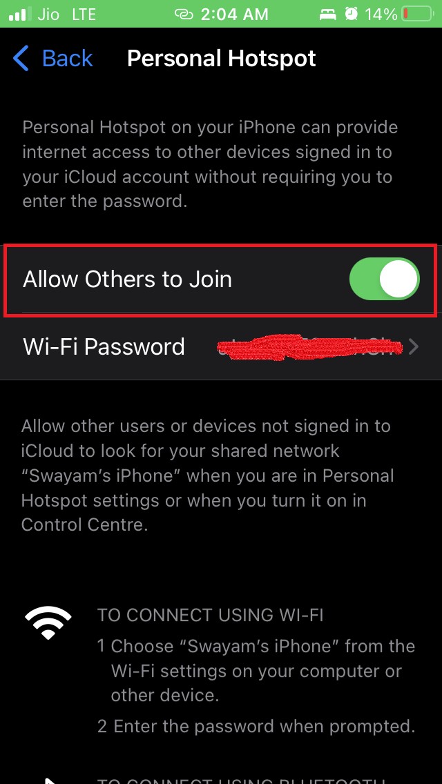 enable allow others to join