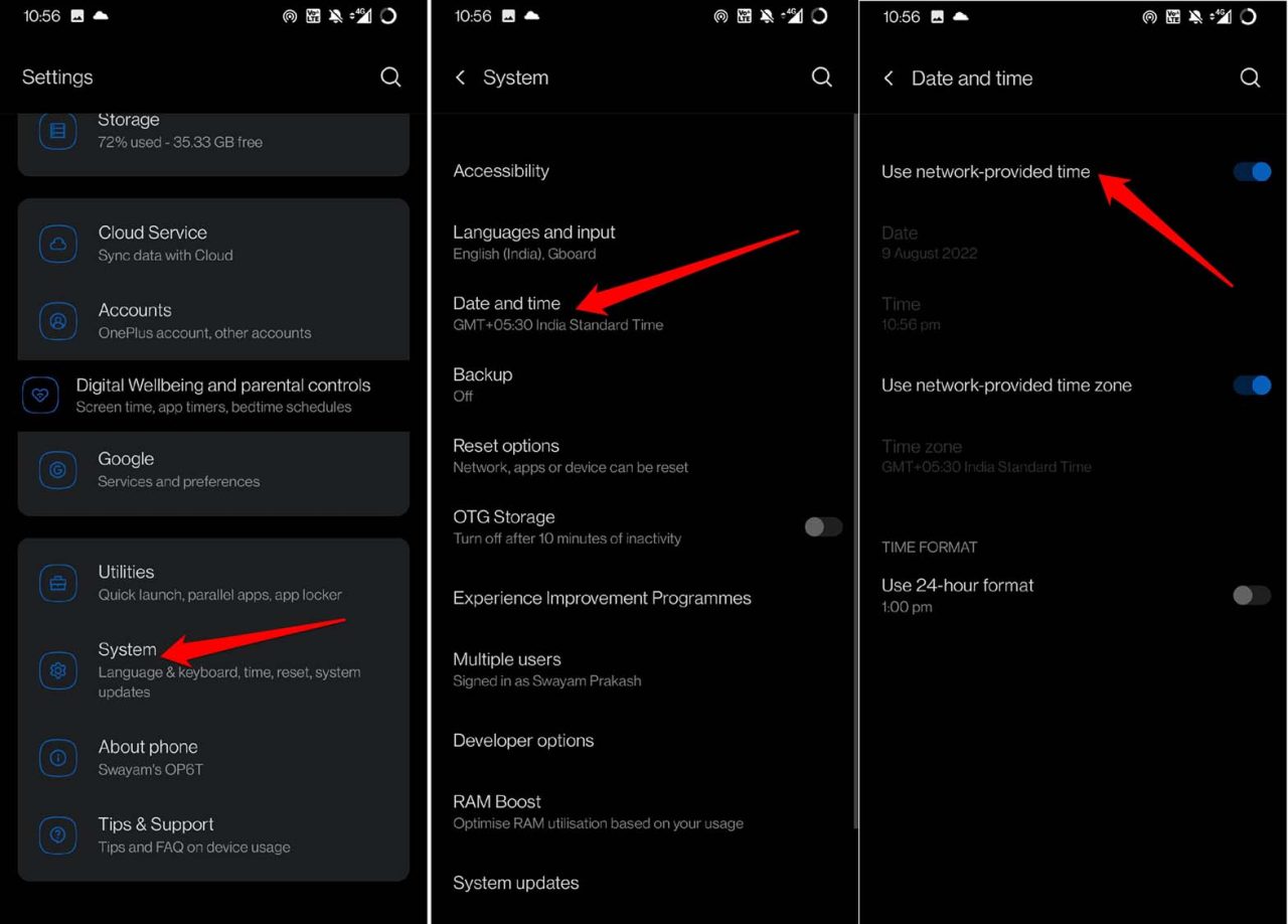 Google Calendar Notifications Not Showing on Android: How to Fix? 3 enable automatic time on Android device