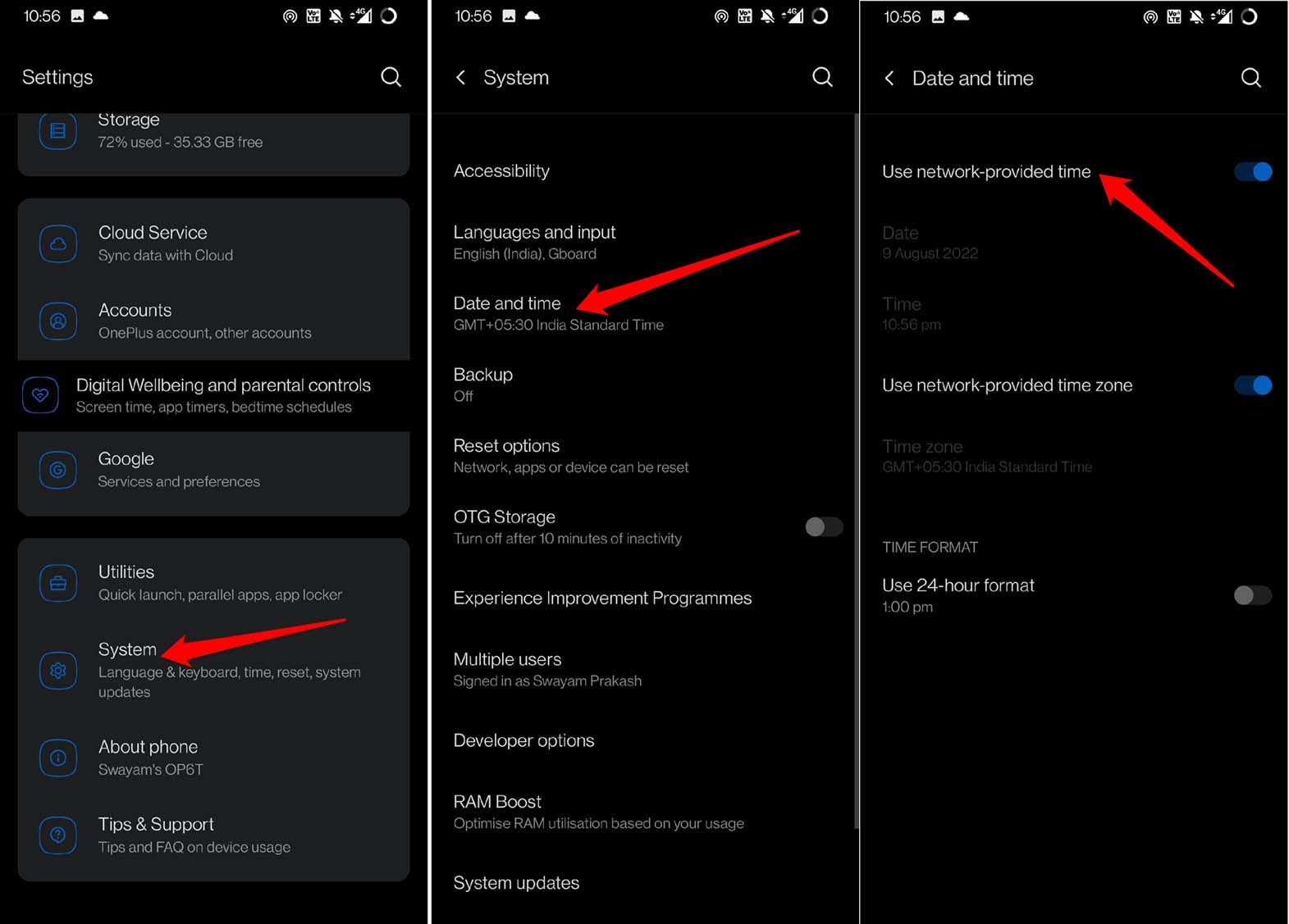 How to Fix Android System Update Failed to Install Error? 5 enable automatic time on Android device