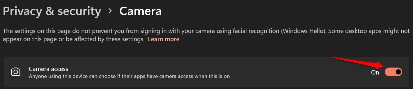 How to Fix WhatsApp for PC Video Call Not Working? 19 enable camera acess Windows OS