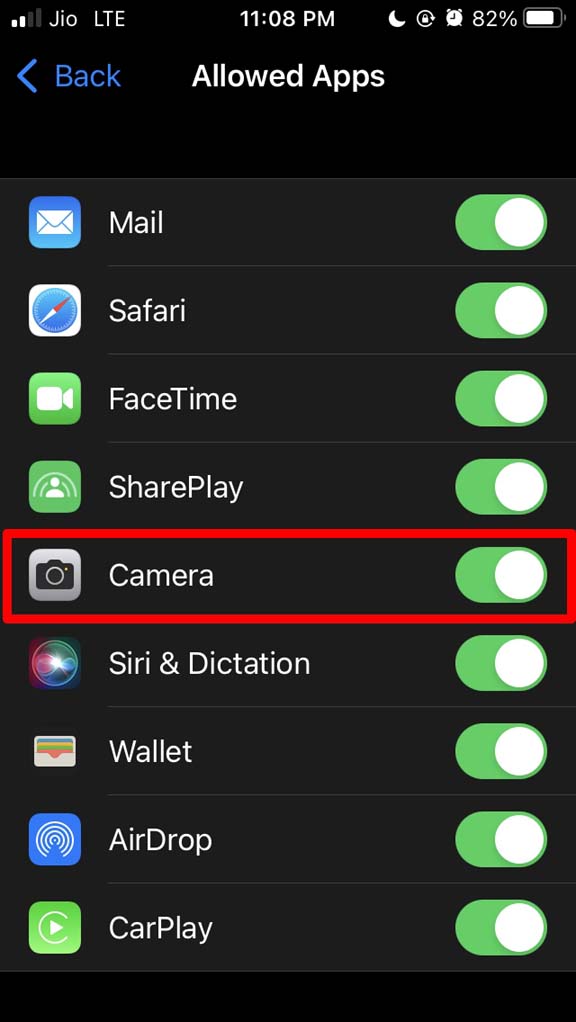 How to Fix Camera Icon Missing on iPhone? 8 enable camera app