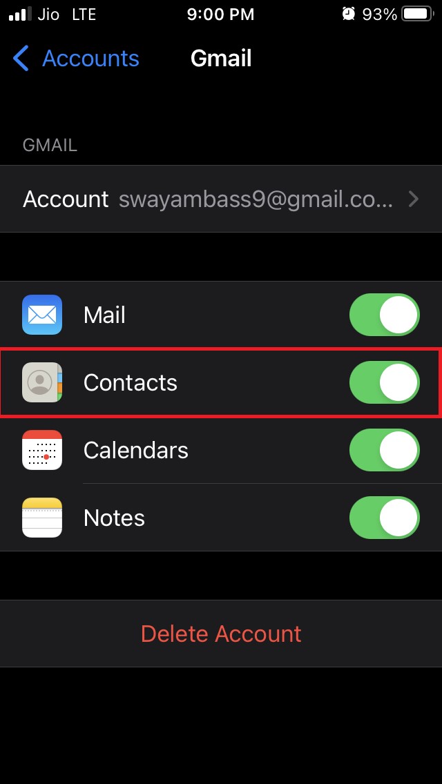 How to Fix Google Contacts Not Syncing with iPhone 19 enable contacts