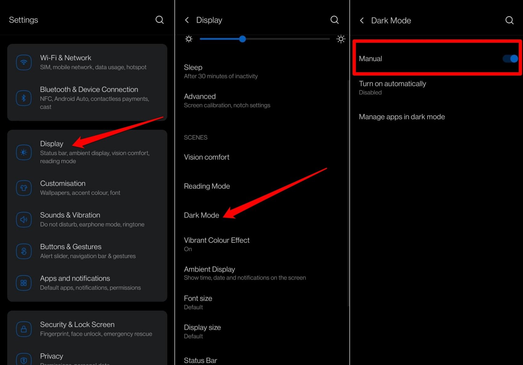 How to Fix Dark Mode Not Working in Google Maps 9 enable dark mode on Android device