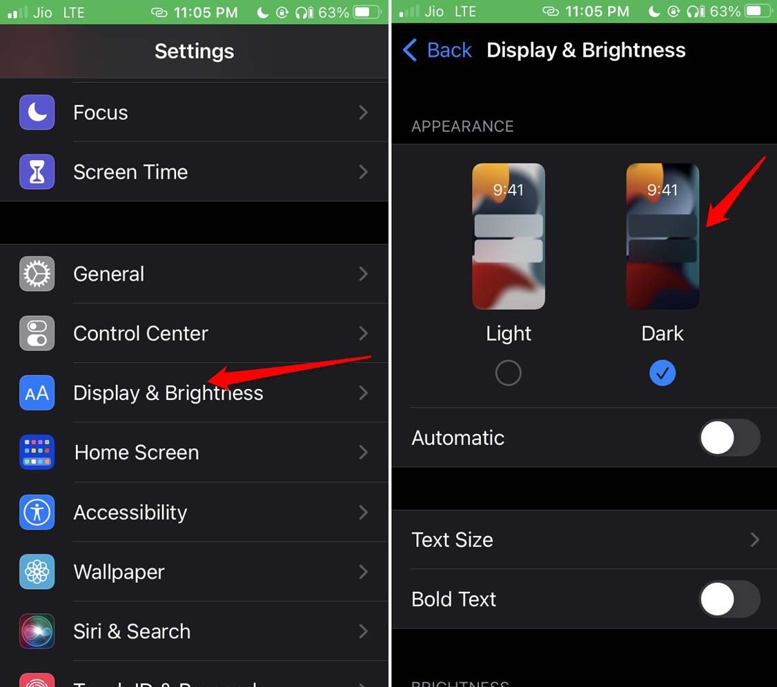 How to Fix Dark Mode Not Working in Microsoft Outlook on iPhone? 3 enable dark mode on iOS