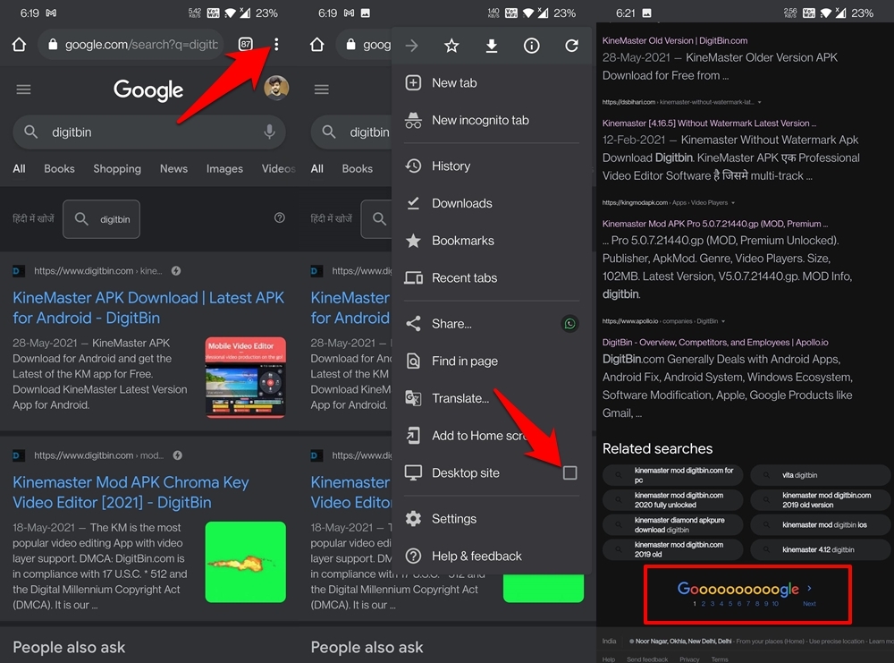How to Fix Google Search More Button Try Again Error? 8 enable desktop site on chrome android browser