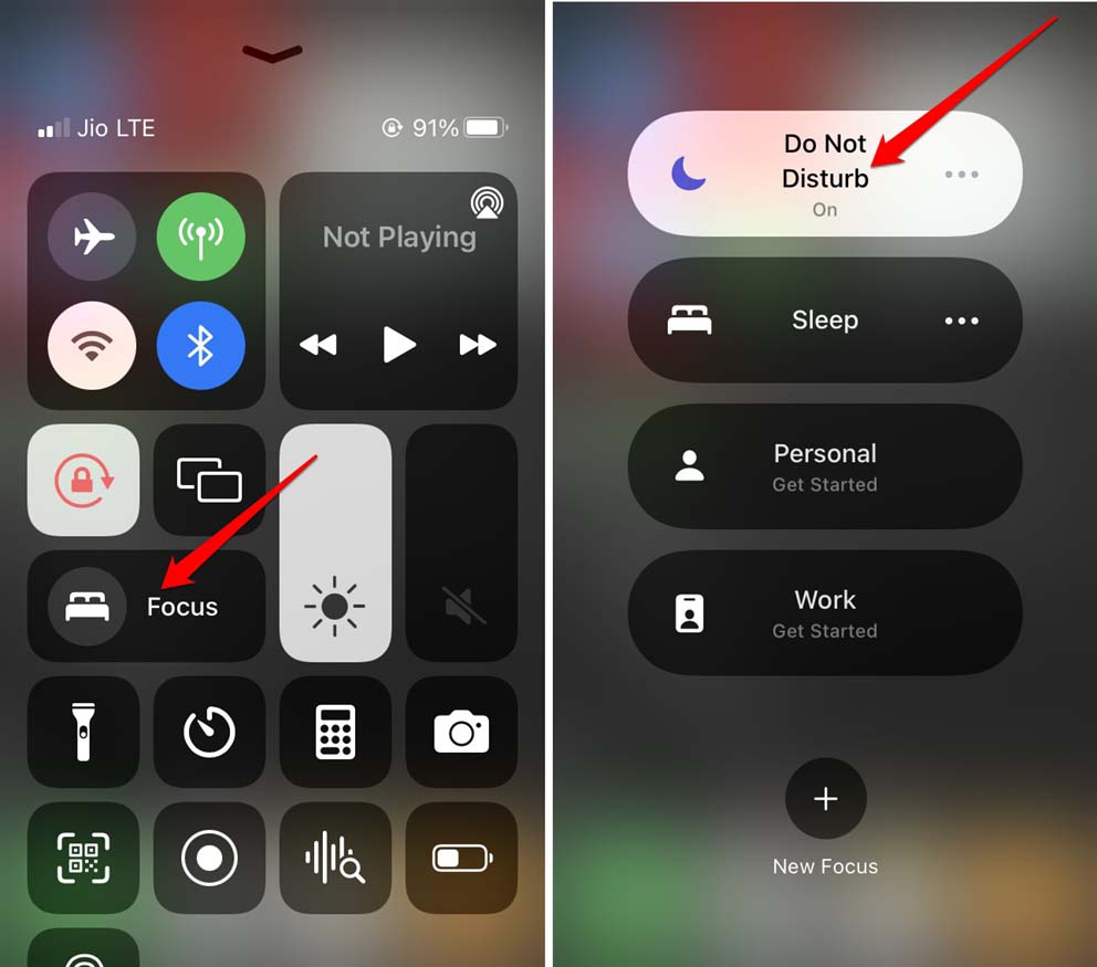 How to Fix Airdrop Not Working on iPhone? 8 enable do not disturb on iPhone