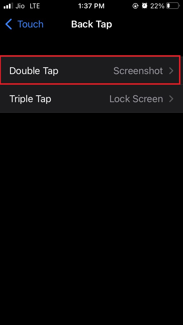 iOS 15 • How to Drag and Drop Screenshots in the iPhone? 5 enable doubletap to screenshot