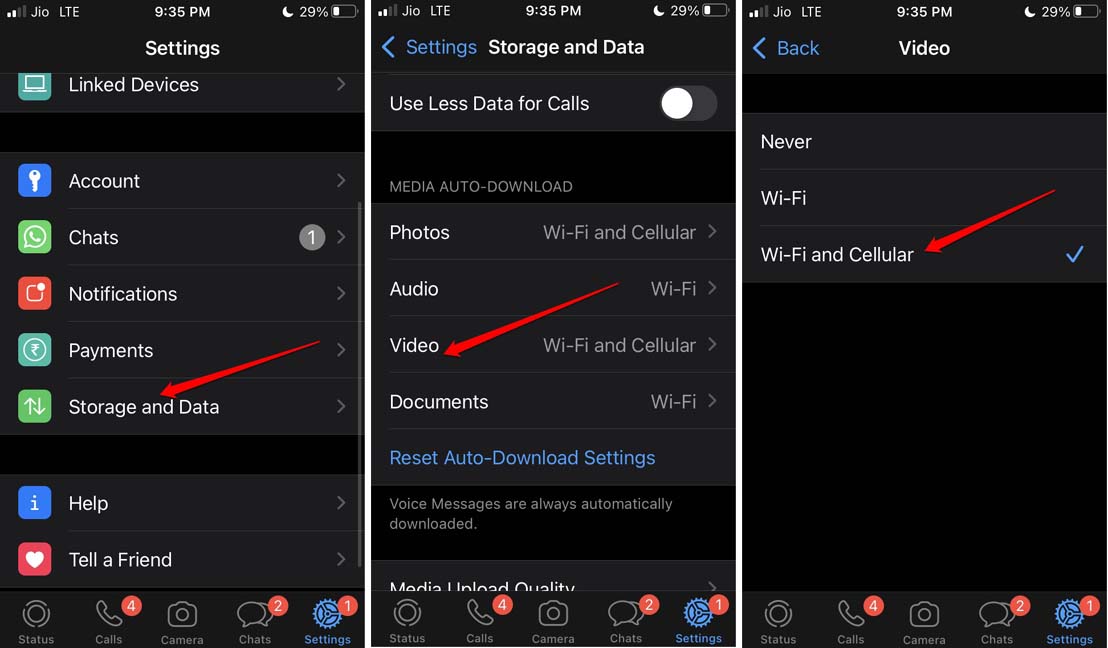 How to Fix WhatsApp Not Playing Videos on iPhone? 5 enable download WhatsApp video automatically