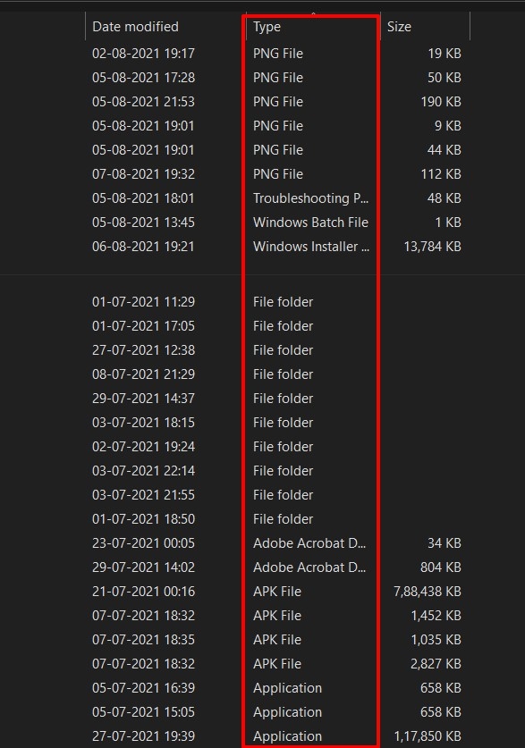 How to Check File Extensions in Windows 11? 6 enable extension type column windows 11