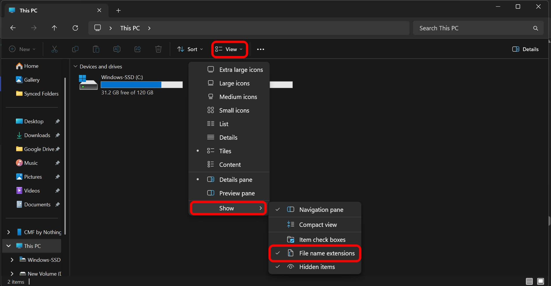 I was using Windows 11 wrong and these 10 default settings were the problem 24 enable file name extension in windows 11 file explorer