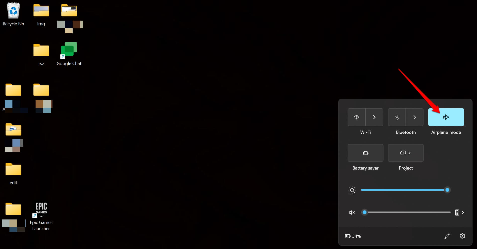 How to Fix Google Chat Desktop App Not Working on Windows 11? 2 enable flight mode Windows 11 PC
