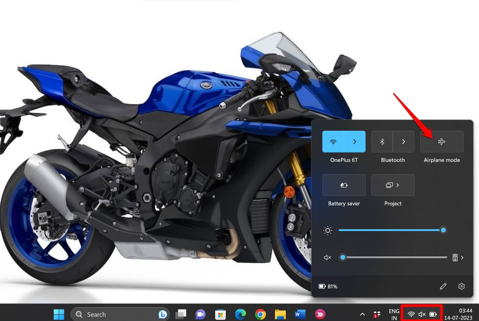 How to Fix Discord Not Working on Wi-Fi? 5 enable flight mode on Windows PC