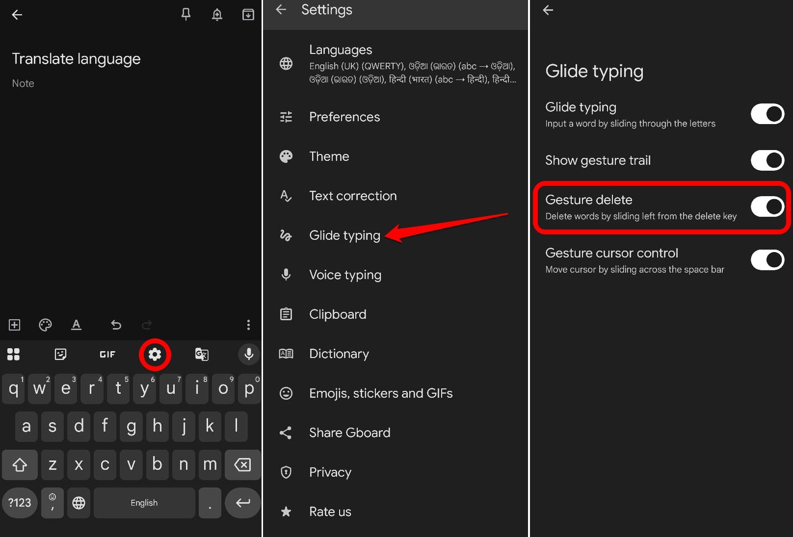 I Used These Gboard Tricks on Android to Edit and it Made Typing Easier 8 enable gesture delete on Gboard