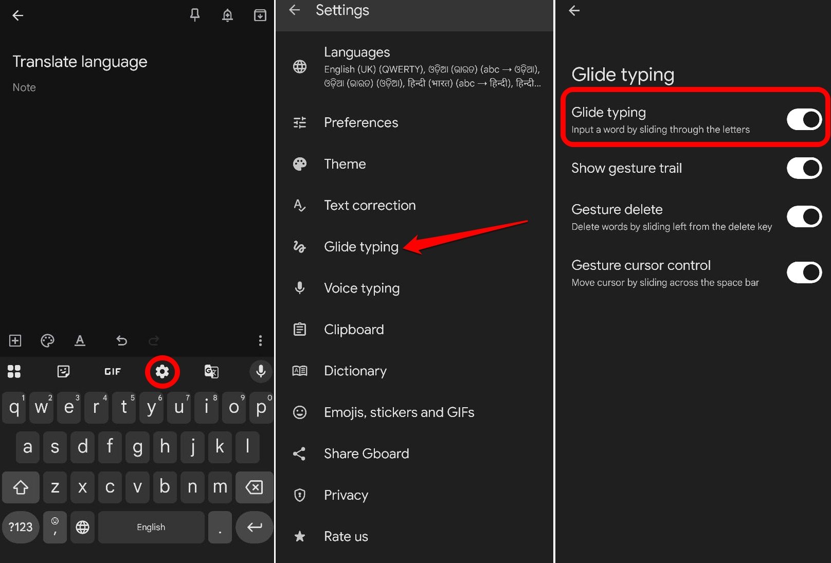 I Used These Gboard Tricks on Android to Edit and it Made Typing Easier 7 enable glide typing on Gboard