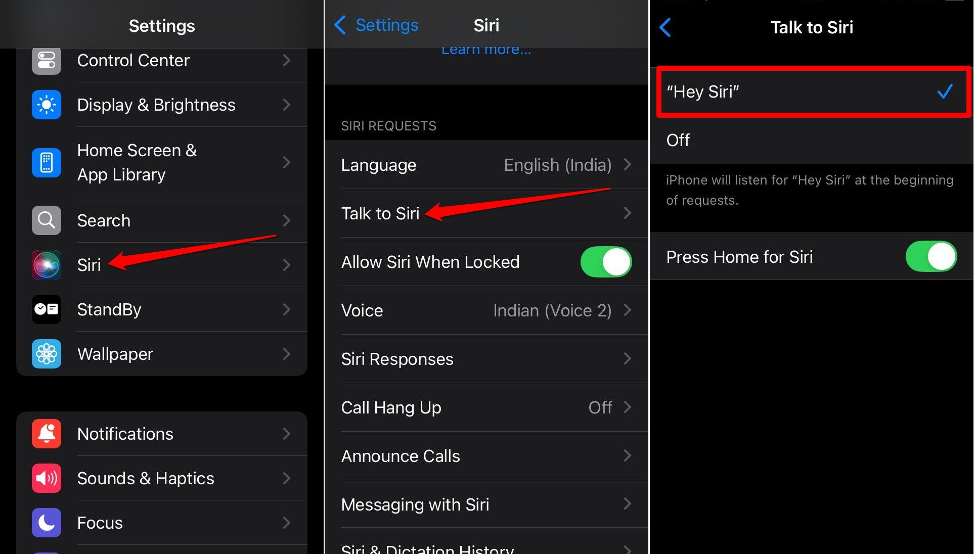 How to Use Siri Offline on iPhone and iPad? 2 enable hey siri on iPhone in iOS 18