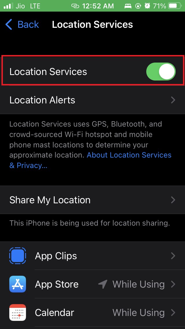How to Fix iPhone Weather App Showing Wrong Temperature? 13 enable location services
