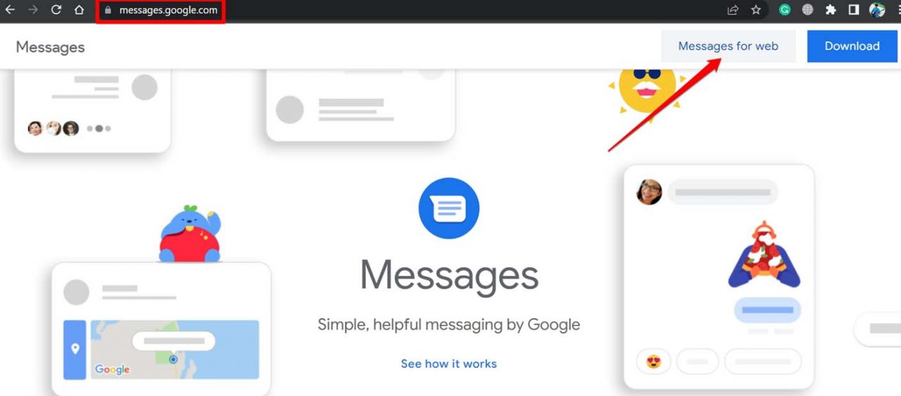 enable messages for Web