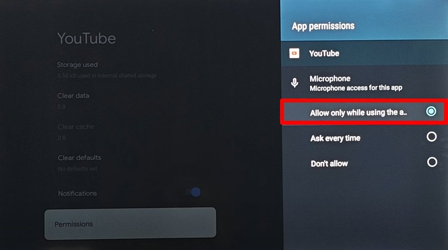YouTube Voice Search Not Working on Smart TV: How to Fix? 8 enable-mic-permission for YouTube app on Android TV