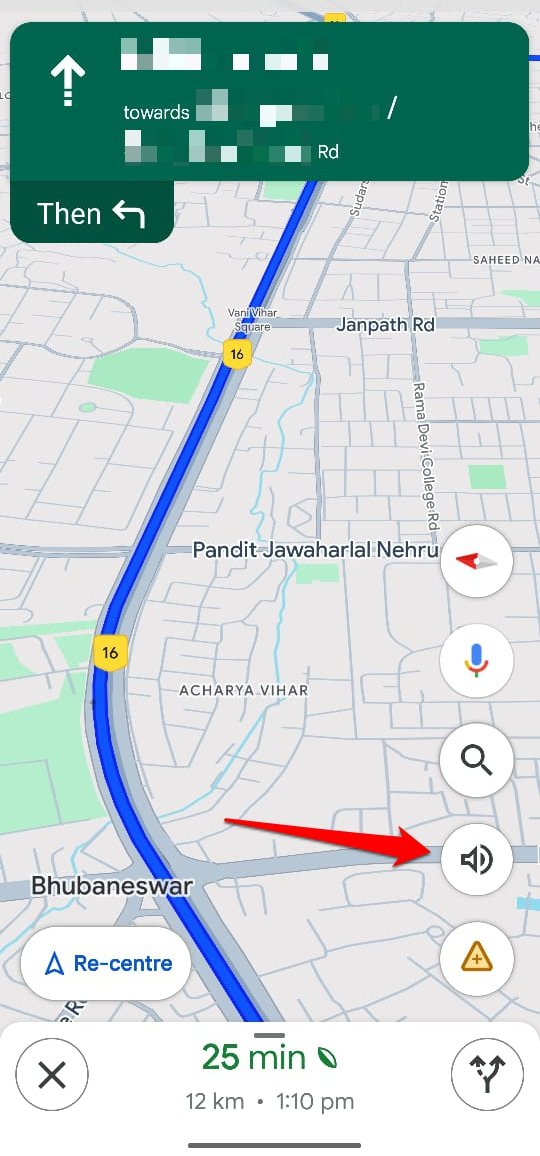 What Do Various Google Maps Icons and Symbols Mean 15 enable or disable voice navigation
