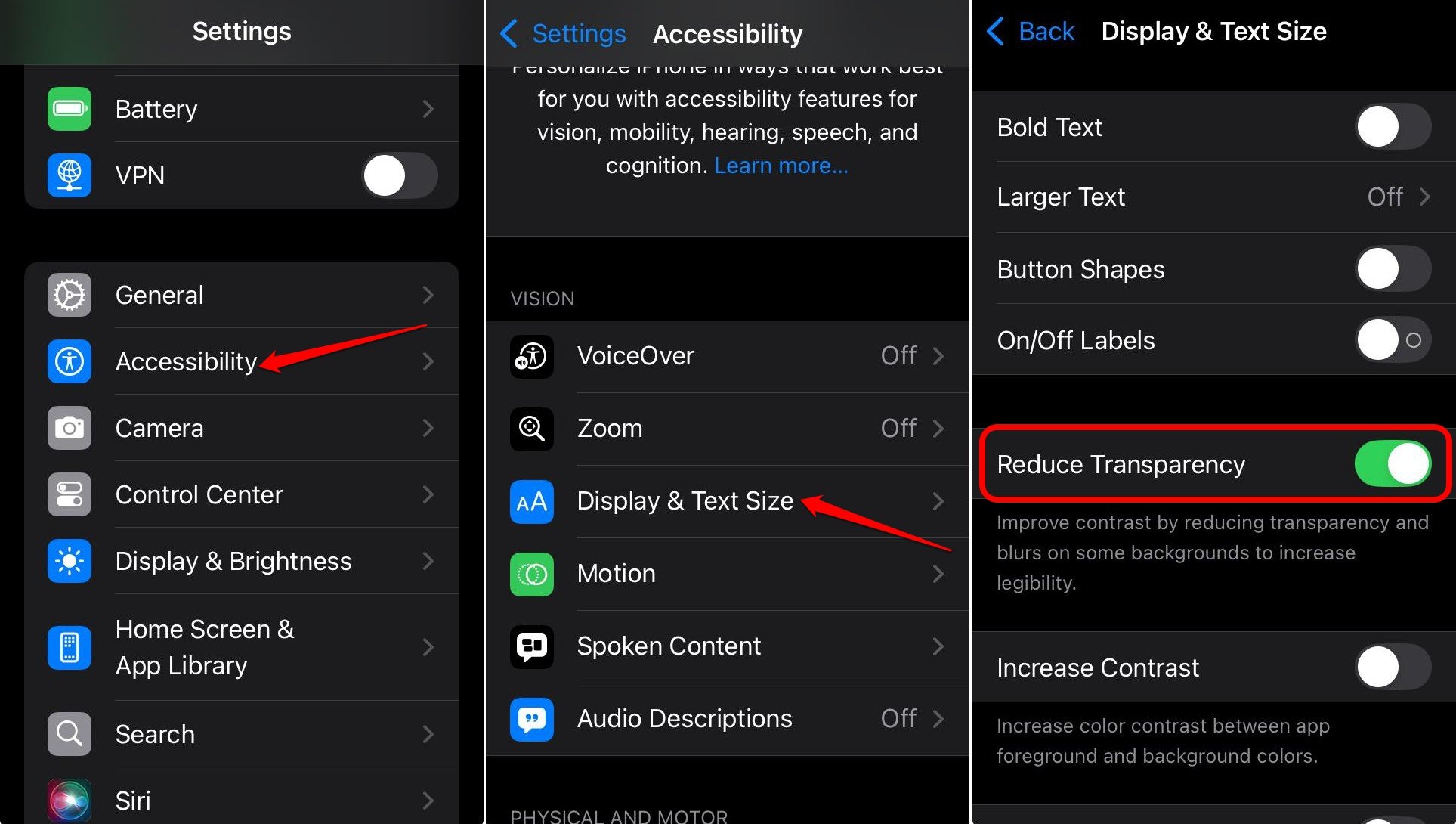 5 iPhone Settings I Changed to Make My Old iPhone Super Fast 12 enable reduce transparency on iOS