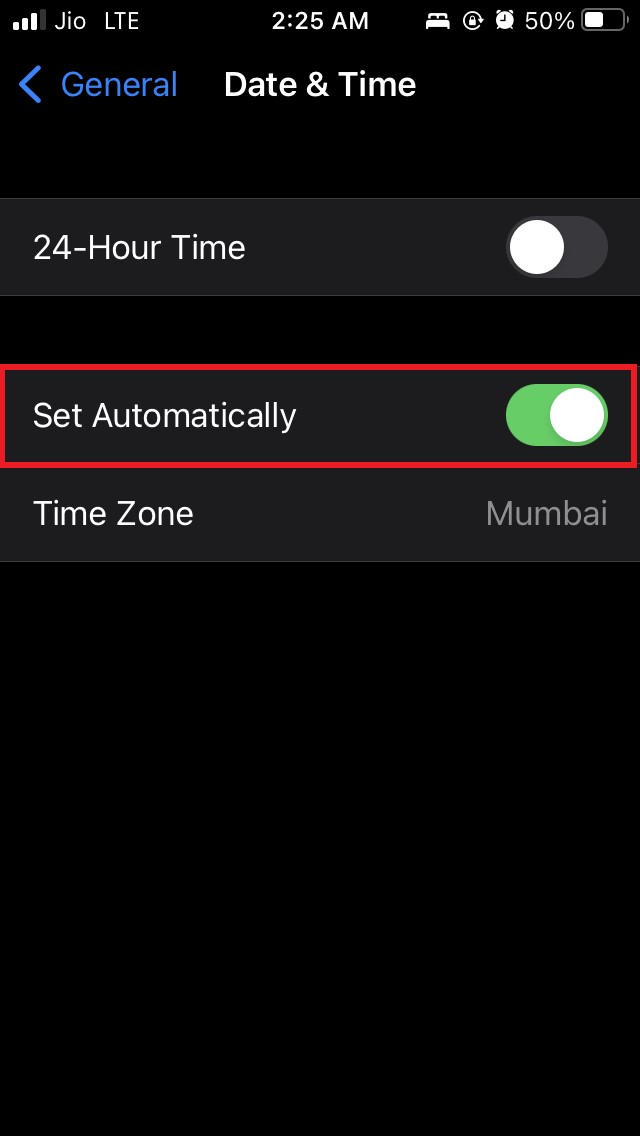 How to Fix Google Contacts Not Syncing with iPhone 15 enable set time automatically