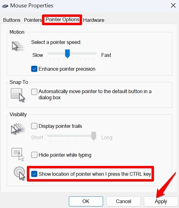 How to Fix Mouse Cursor Invisible in GDocs or Word 11 enable how pointer location by pressing ctrl key
