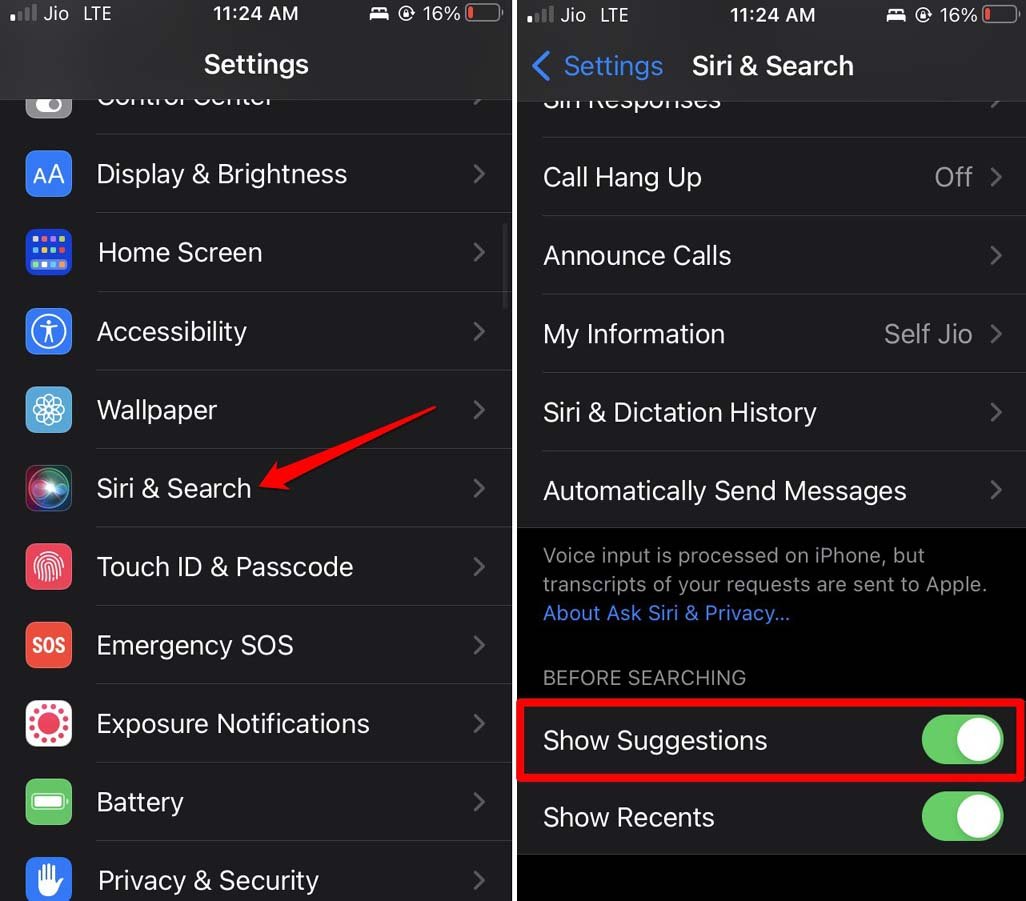 How to Fix Safari Suggestions Greyed Out on iPhone? 5 enable siri suggestions iOS