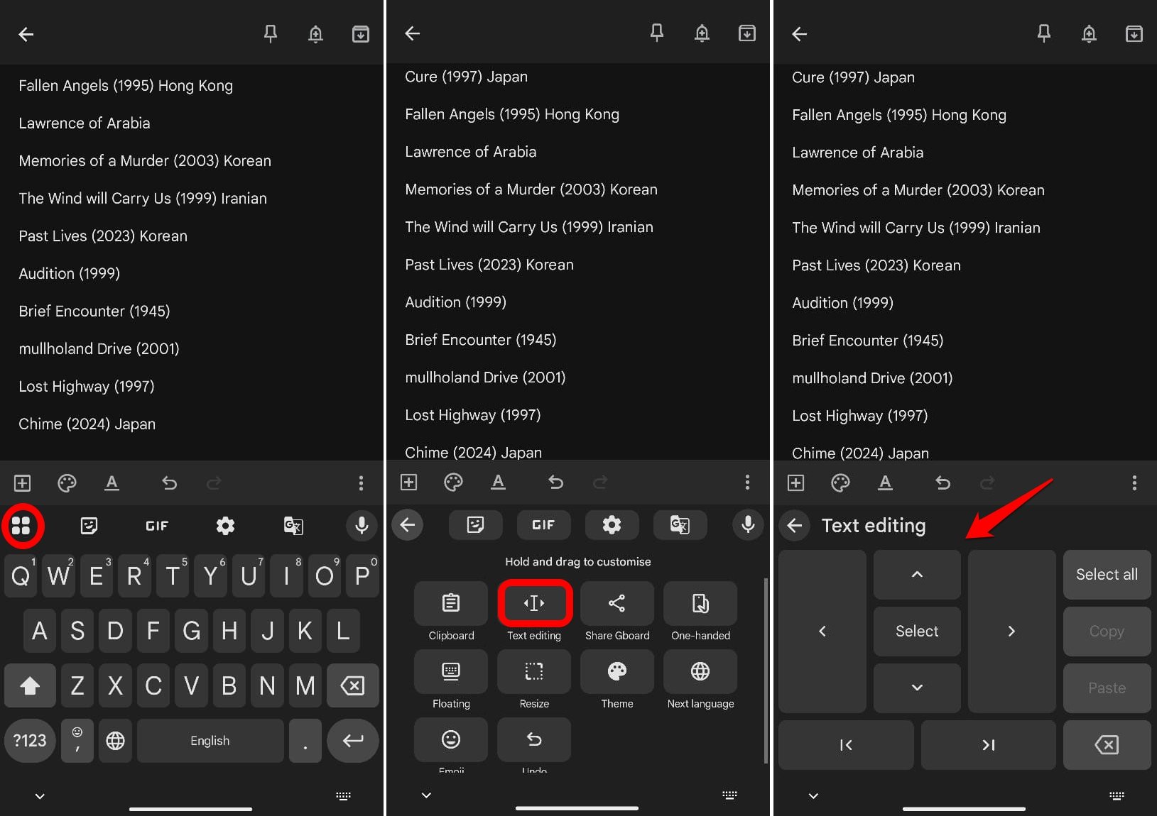 I Used These Gboard Tricks on Android to Edit and it Made Typing Easier 4 enable text editing mode on Gboard