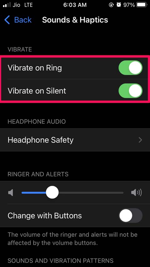 Vibration Not Working on iPhone: How to Fix 5 enable vibrate on silent