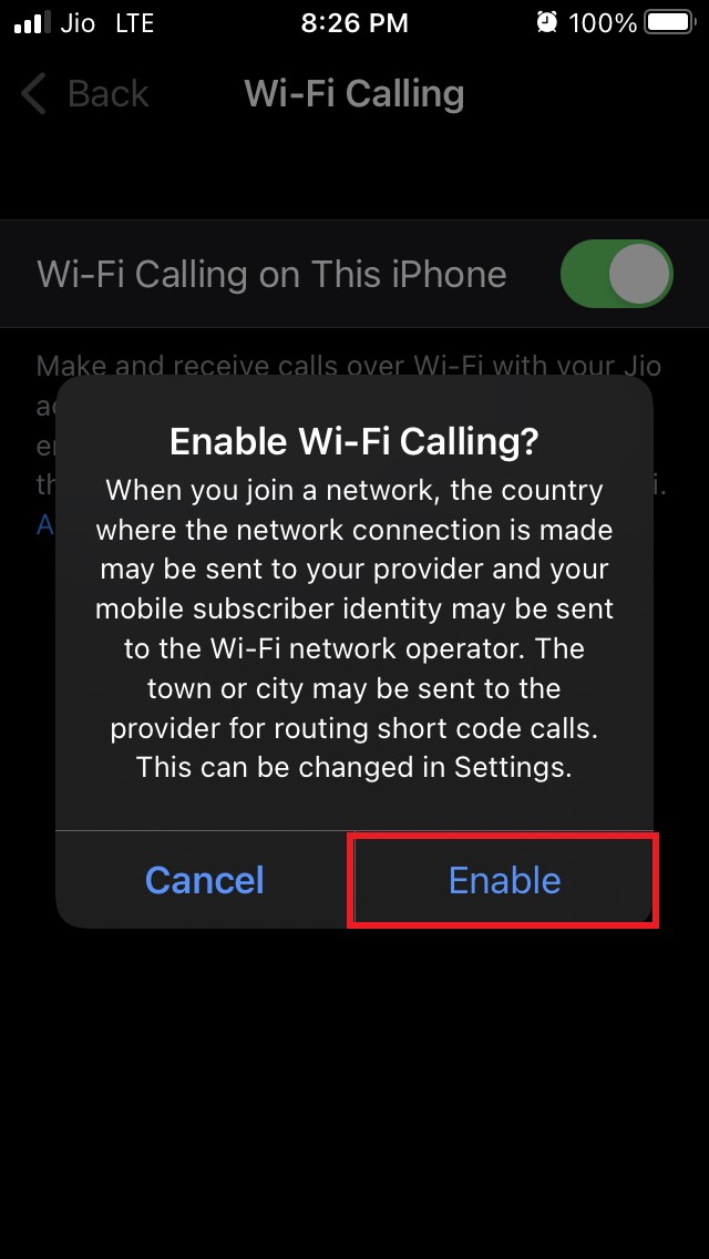 How to Fix WiFi Calling Not Working on iPhone? 6 enable wifi calling on iOS