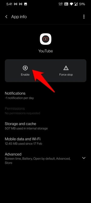 Fix - YouTube is Draining the Battery Issue on Android System 7 enable youtube app android