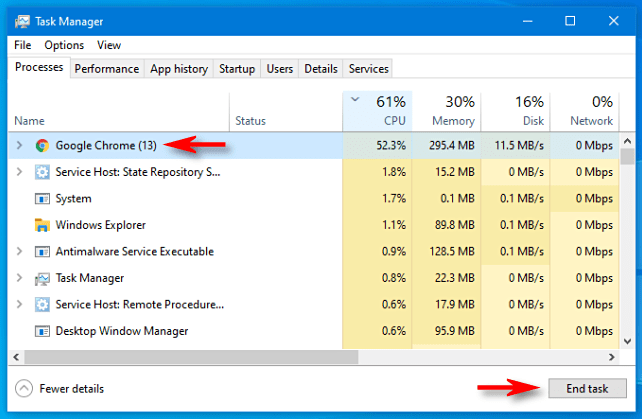 Close The Conflicts apps running in the background 