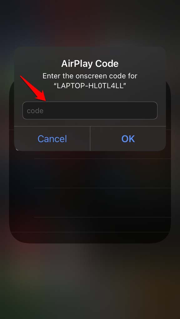 How to Screen Cast iPhone to Windows 11? 17 enter AirPlay code