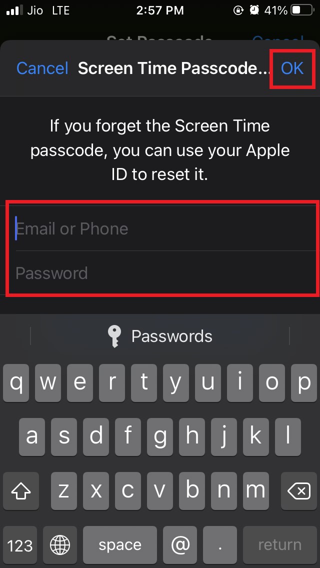 How to Disable Camera on iPhone Lock Screen? 11 enter Apple ID password