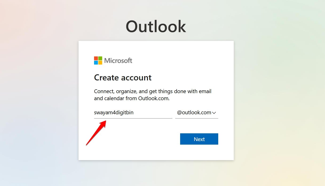 Here's How You Can Make a Hotmail Email Account? 3 enter new email ID for hotmail
