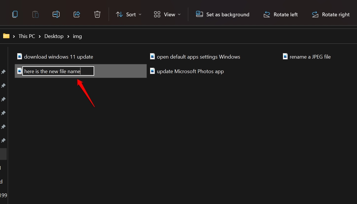 Can't Open JPG Files on Windows 11: How to Fix 6 enter the new file name