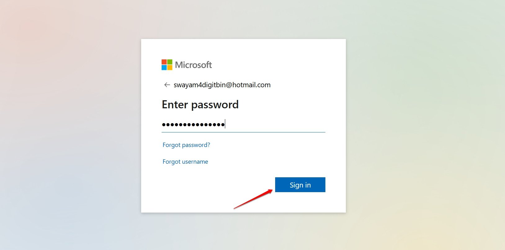 Here's How You Can Make a Hotmail Email Account? 20 enter the password and login to hotmail