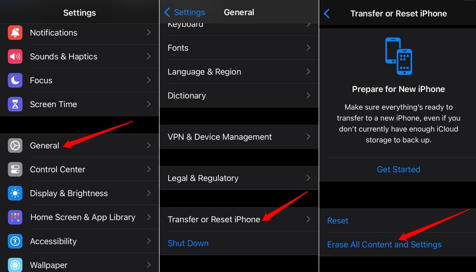 How to Restore Deleted Call History on Your iPhone? 2 erase all content and settings on iPhone