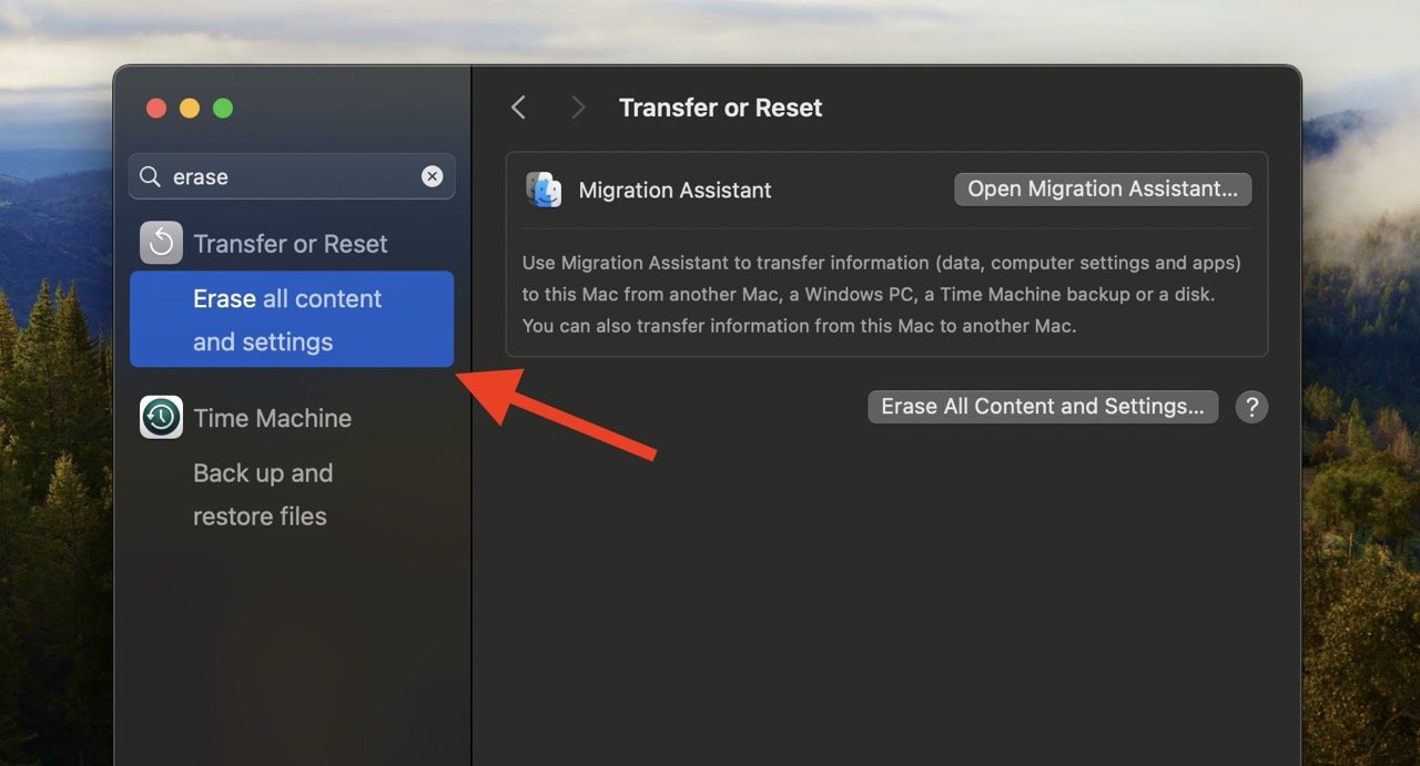 How to Remove Keyloggers from your Mac 7 Erase all content and settings Mac