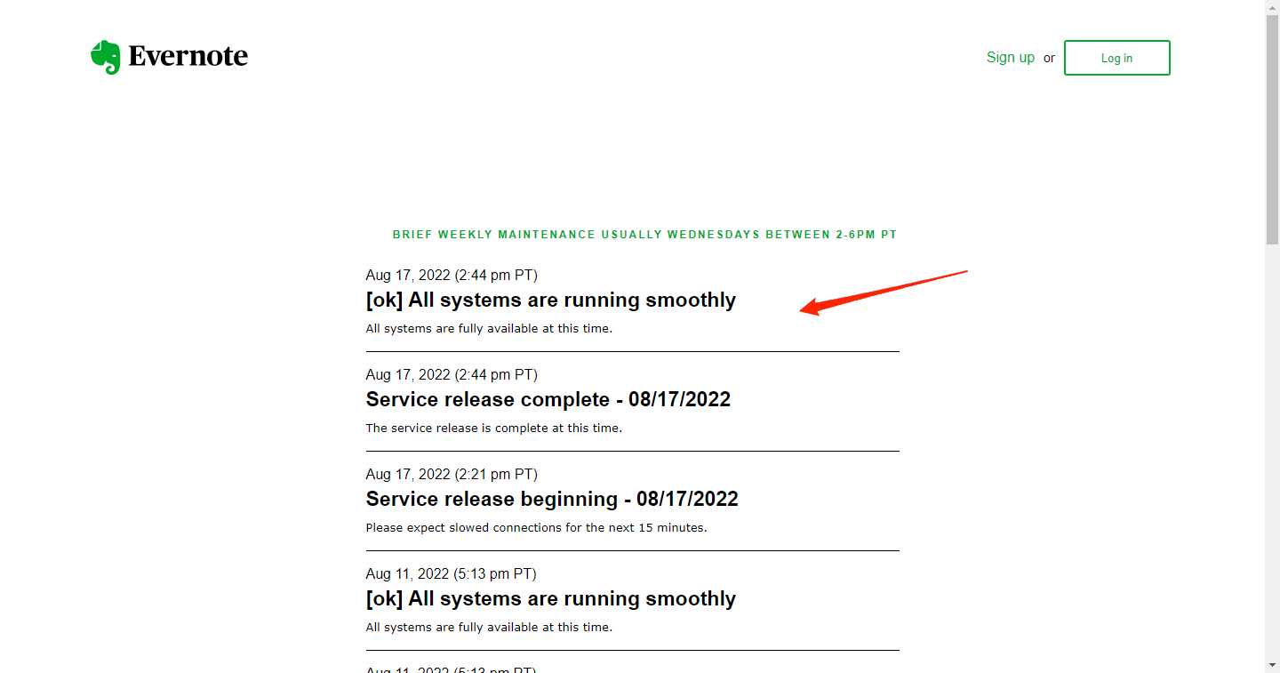 How to Solve Evernote Synchronization Problem? 3 Check Evernote's Server Status